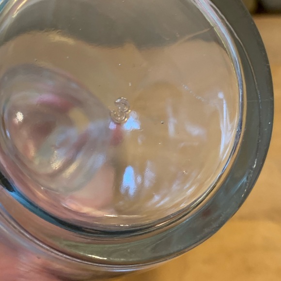 Clear glass lidded apothecary ginger jar - Picture 4 of 4